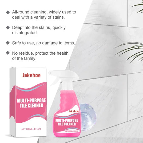Jakehoe Multi-Purpose Tile Cleaner Living Room Kitchen Floor Decontamination Brightening Clean Polishing Remove Oil