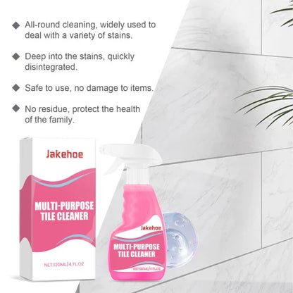 Jakehoe Multi-Purpose Tile Cleaner Living Room Kitchen Floor Decontamination Brightening Clean Polishing Remove Oil