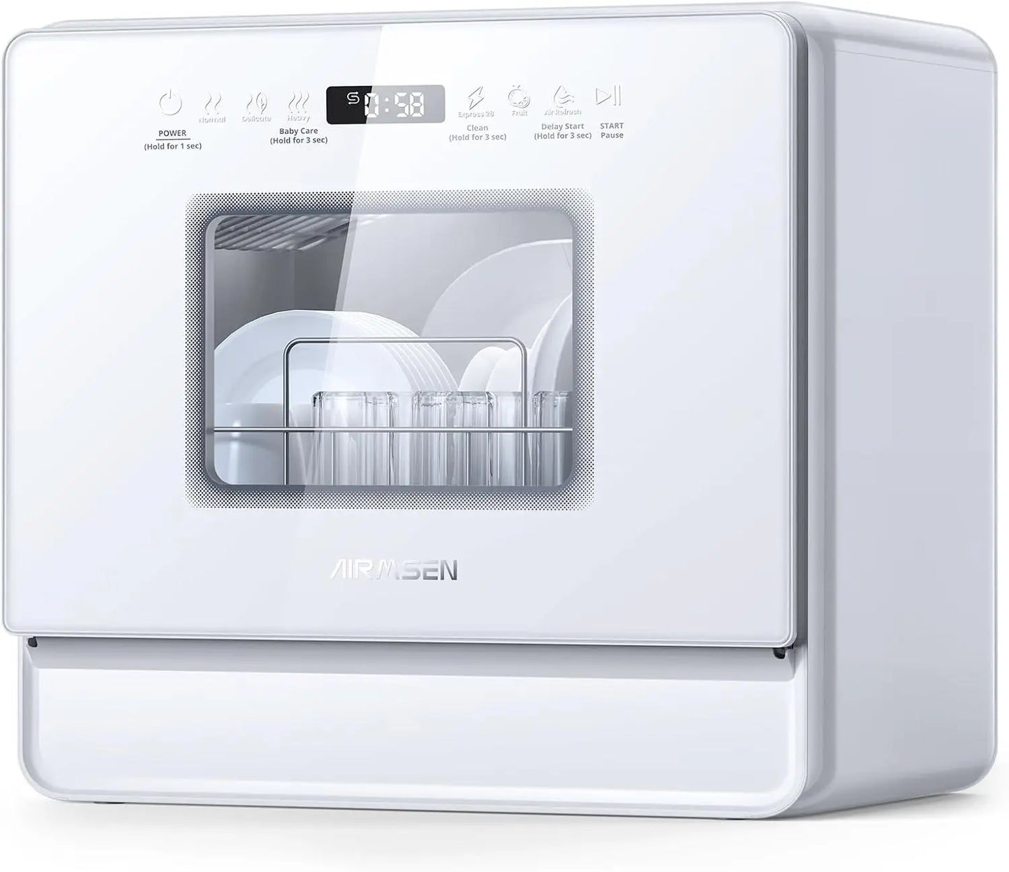 Countertop Dishwasher, Large Capacity, Compact for Small Kitchen, No Installation, Limited Time Promotion, Black Friday Sale