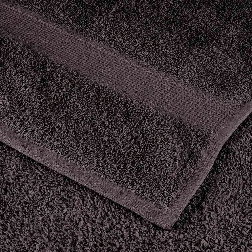 W2B VidaXL Anthracite 100% Cotton Small Soap Towel Set of 10 for Kitchen Use