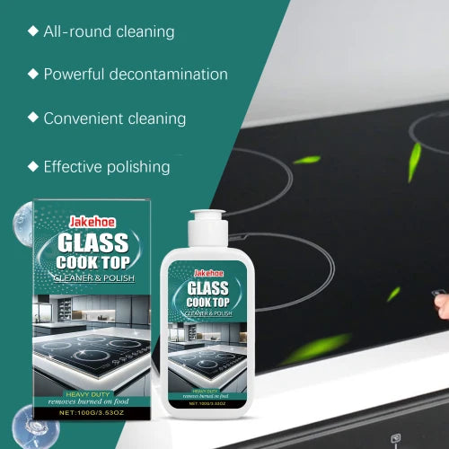 Jakehoe Glass Polish For Household Kitchen Cleaning Electromagnetic Ceramic Cooktop Decontamination