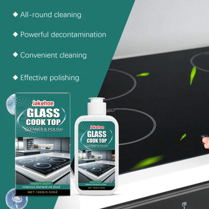 Jakehoe Glass Polish For Household Kitchen Cleaning Electromagnetic Ceramic Cooktop Decontamination