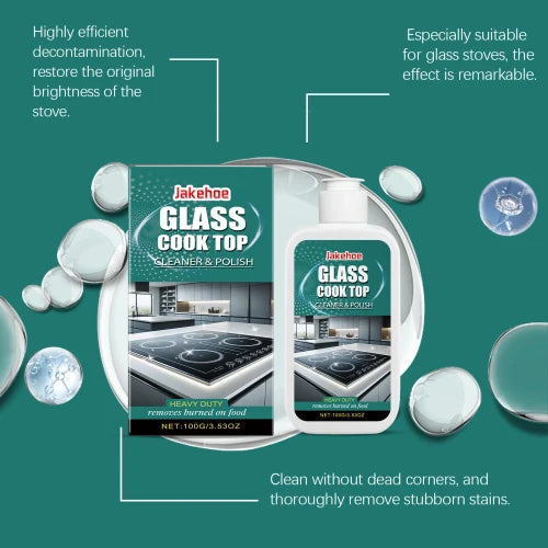 Jakehoe Glass Polish For Household Kitchen Cleaning Electromagnetic Ceramic Cooktop Decontamination