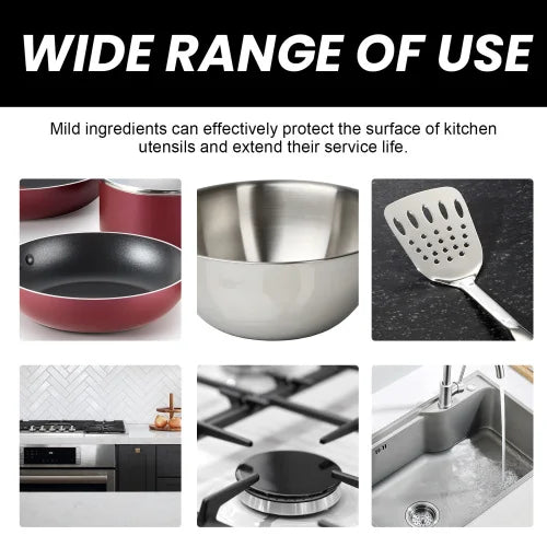 Jue-Fish Cooktop Cleaner Cream  Wash Kitchen Stove Basin Oil Stains And To Remove Black Dirt At The