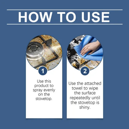 Jakehoe Household Kitchen Stove Polishing Stains Grease Foam Cleaner