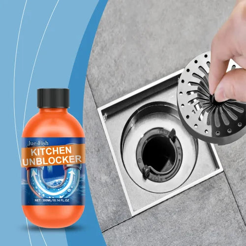 Jue-Fish Clogging Remover Sink Drain Kitchen Toilet Pipe Odor Cleaning