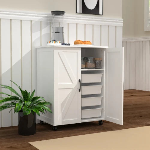 Storage Cabinet, Strong and Durable, Large Capacity Storage Cabinet for Living room, Bedroom, Kitchen, Home must-have!