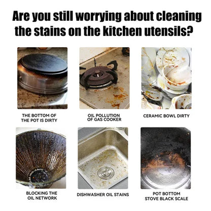 Jue-Fish Cooktop Cleaner Cream  Wash Kitchen Stove Basin Oil Stains And To Remove Black Dirt At The