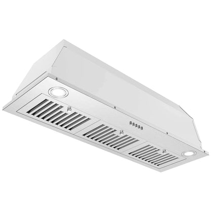 Range Hood Insert 36 Inch 600CFM Stainless Steel Household Built-in Vent Hood , Kitchen Ventilation Stove Exhaust Fan,