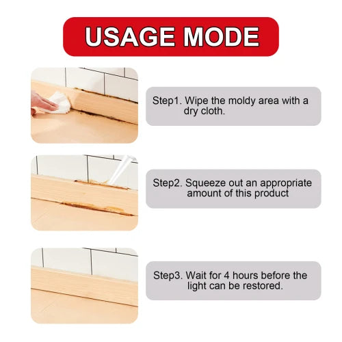 JUE-FISH Gel Stain Cleaner Kitchen Tile Crevices Remover Wall Multi-Effect Mildew Inhibitor
