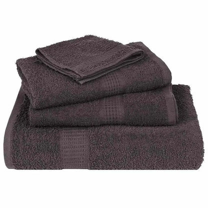 W2B VidaXL Anthracite 100% Cotton Small Soap Towel Set of 10 for Kitchen Use