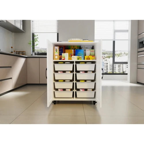 Storage Cabinet, Strong and Durable, Large Capacity Storage Cabinet for Living room, Bedroom, Kitchen, Home must-have!