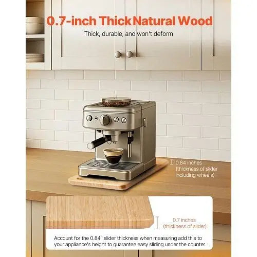 W2B VEVOR 14.5 X 7.5 in Kitchen Appliance Slider Sliding Tray for Countertop